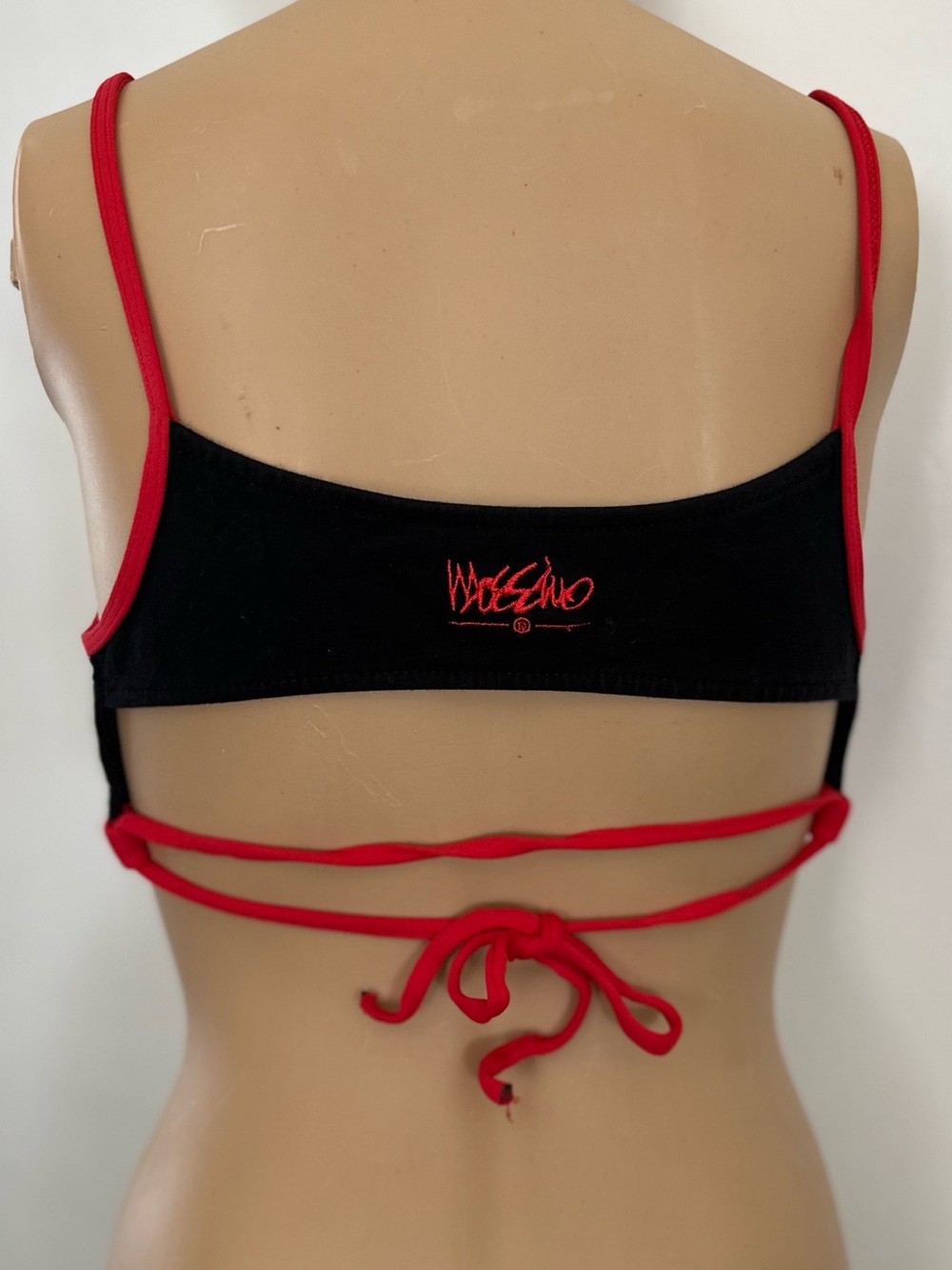 Vintage 90s Mossimo Contrast Trim streetwear Bralette  Medium Made in USA